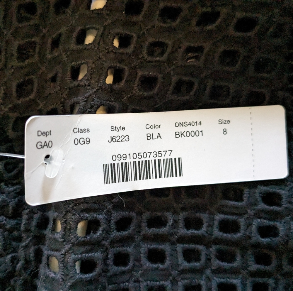 NWT J. Crew Embroidered black shirt Sz 8 - Picture 4 of 15
